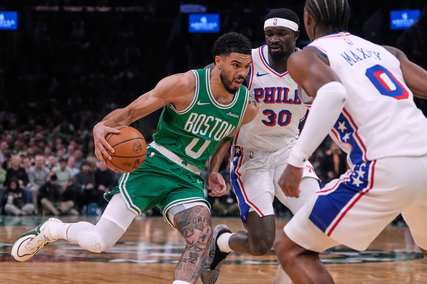 Edgecombe, Maxey have big scoring nights, 76ers beat Celtics 111-97 to tie first-round series | iNFOnews.ca Edgecombe, Maxey have big scoring nights, 76ers beat Celtics 111-97 to tie first-round series | iNFOnews.ca