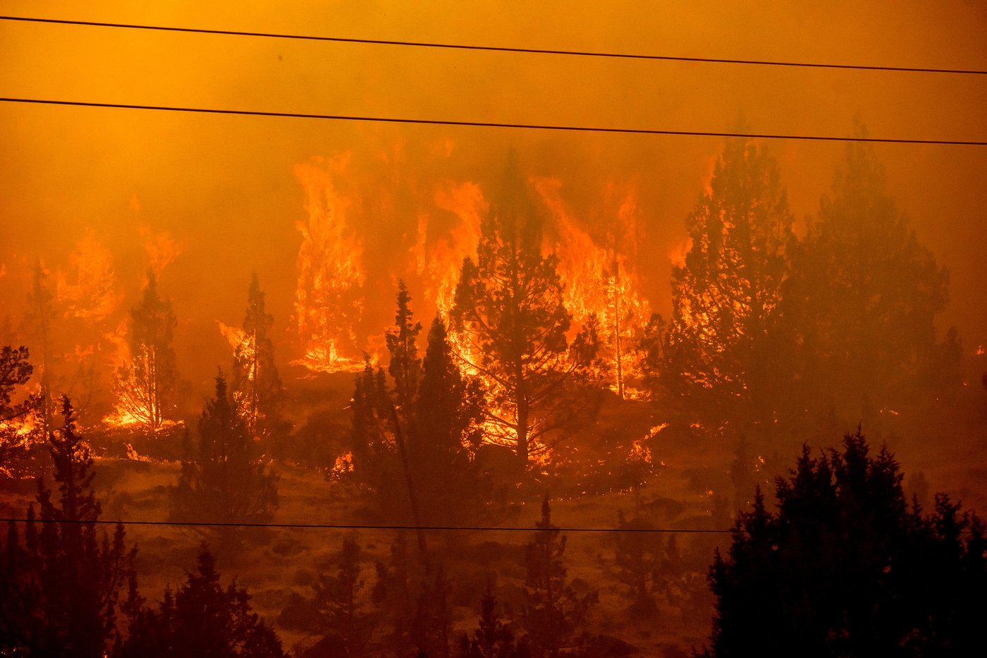 Fast-moving wildfires burn in central Oregon, in photos | iNFOnews.ca