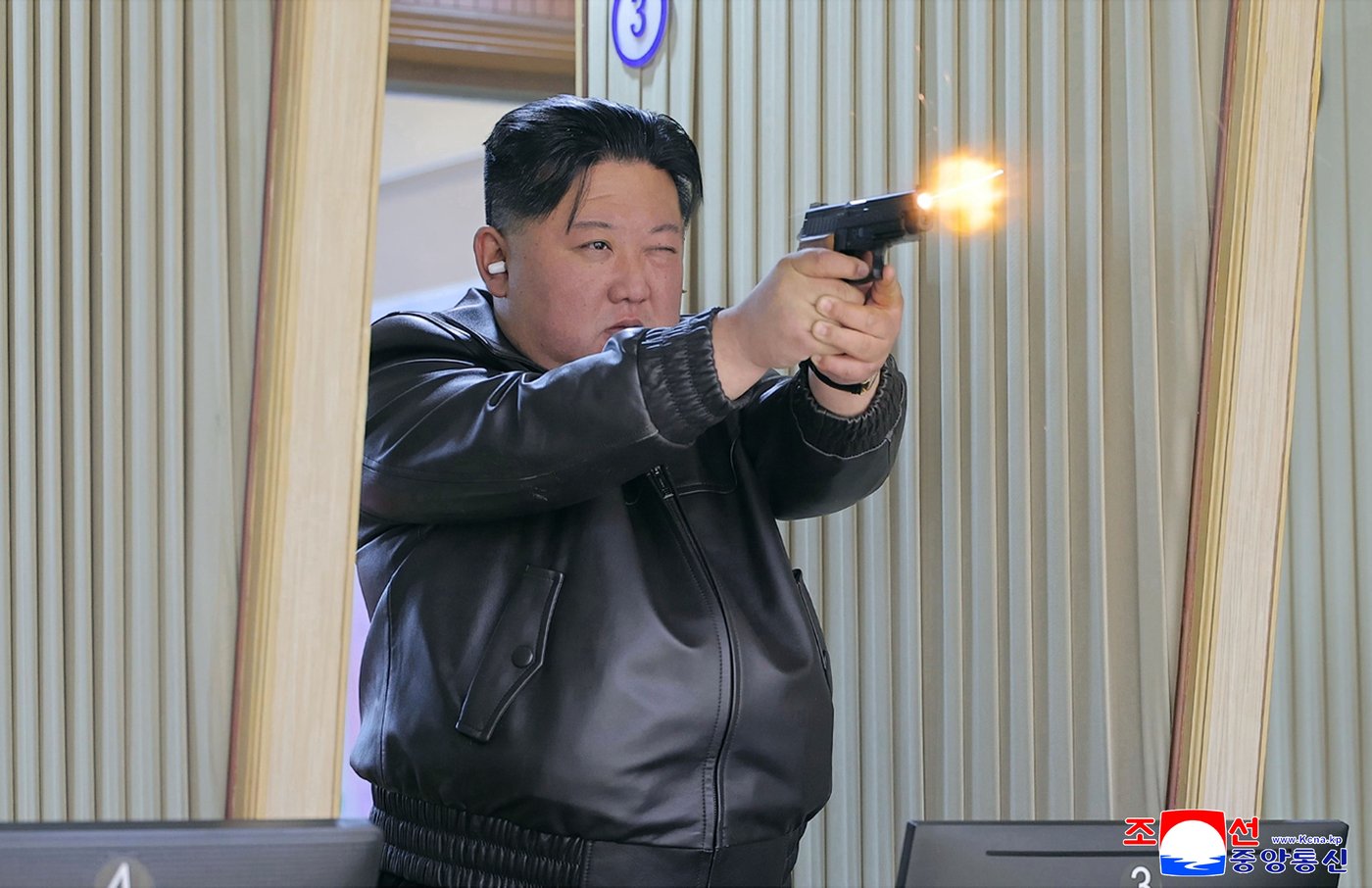 North Korean leader Kim and his daughter try out new pistols at shooting range | iNFOnews.ca