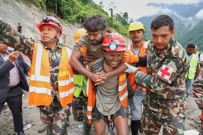 2 trapped workers rescued alive from a tunnel in Nepal, officials say | iNFOnews.ca