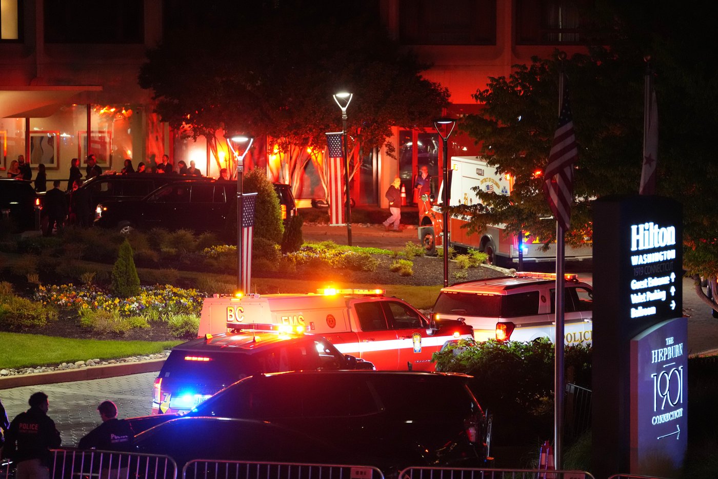 Trump safe after he is evacuated following shooting at Washington journalists' dinner, in photos | iNFOnews.ca