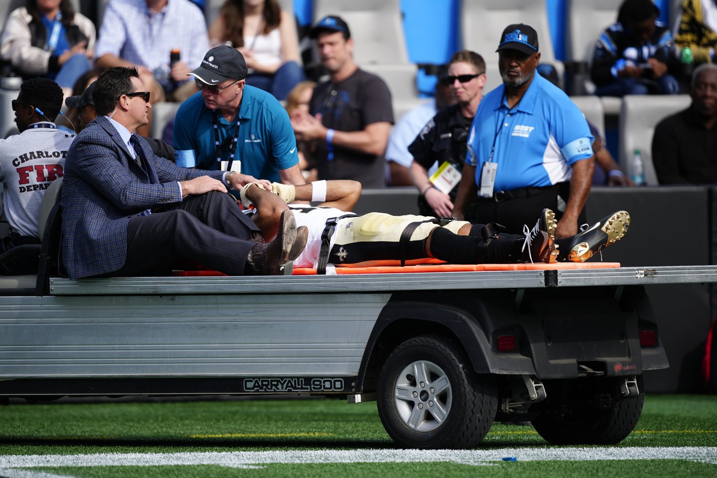 Saints WR Chris Olave discharged from hospital after concussion, to return to New Orleans with team | iNFOnews.ca
