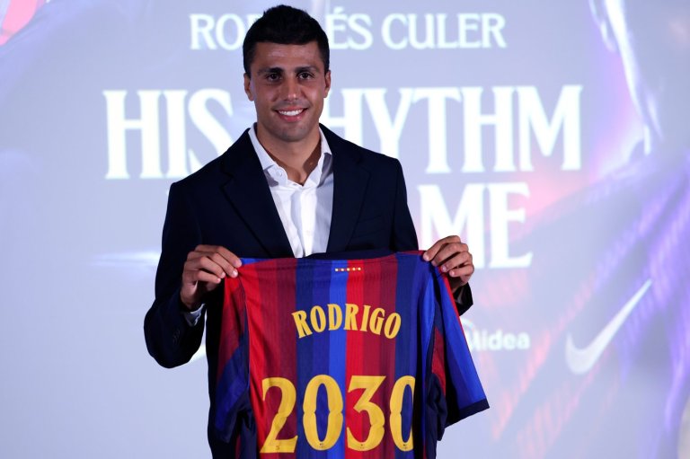 Rodri arrives hailing Barcelona's soccer values after a 'tough decision' to leave Man City | iNFOnews.ca