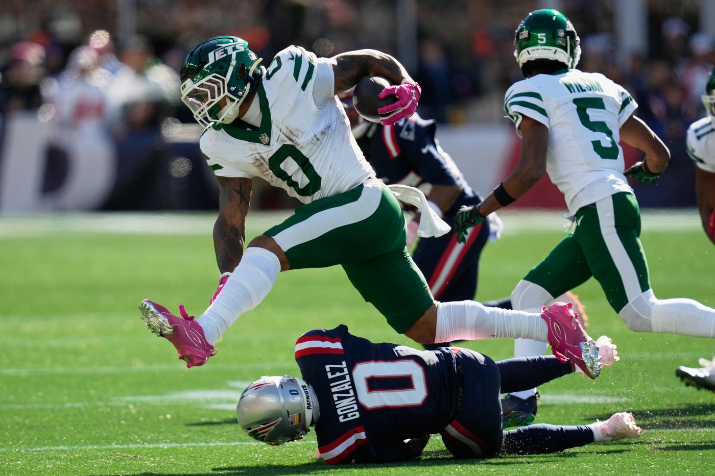 Drake Maye's 3 TD passes help Patriots stave off late push by Jets in 26-19 win | iNFOnews.ca Drake Maye's 3 TD passes help Patriots stave off late push by Jets in 26-19 win | iNFOnews.ca