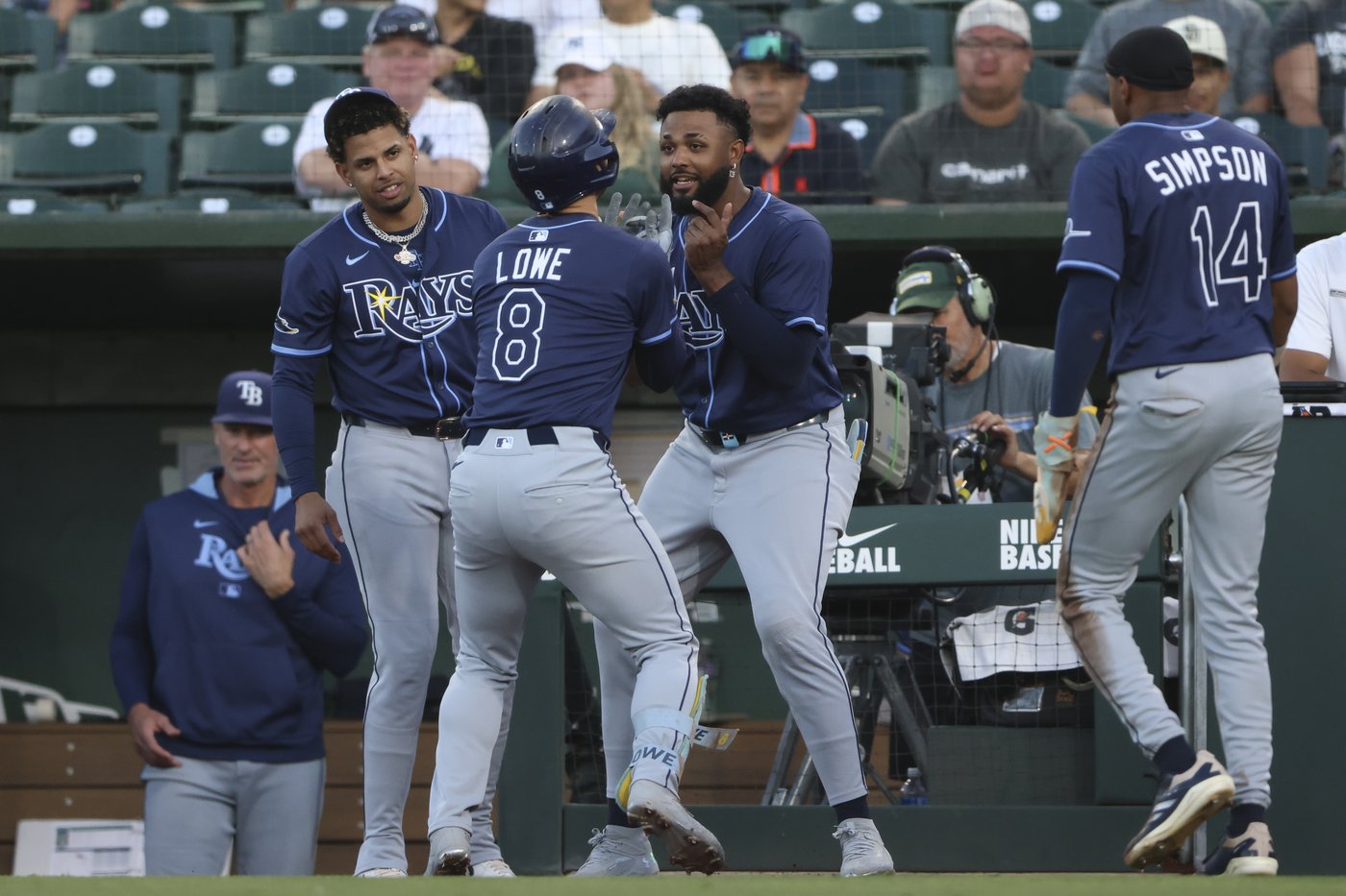 Lowe, Caminero hit 2-run homers in the Rays' 8-2 victory over the Athletics | iNFOnews.ca Lowe, Caminero hit 2-run homers in the Rays' 8-2 victory over the Athletics | iNFOnews.ca
