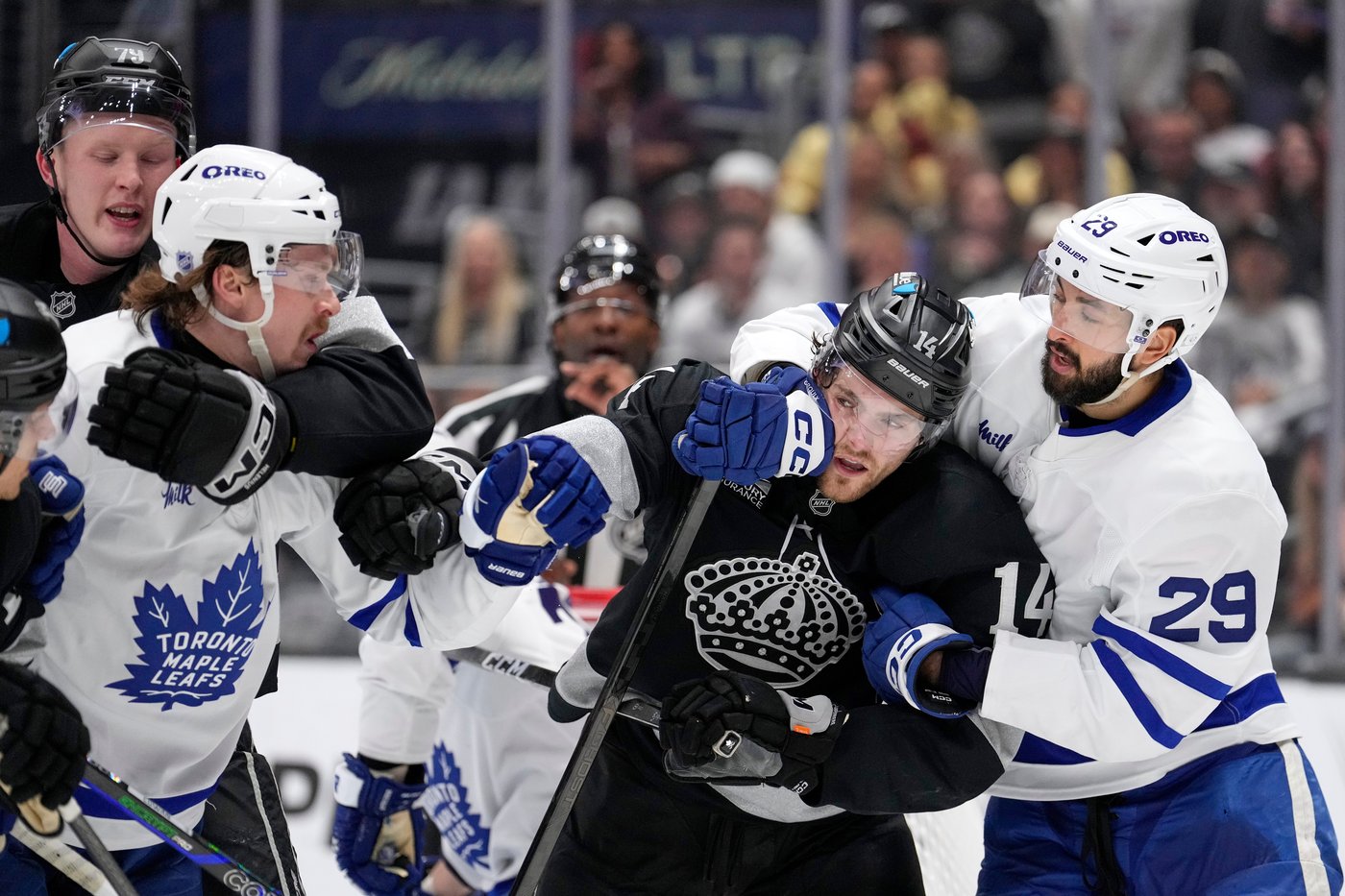 Quinton Byfield scores in OT to boost Kings' playoff hopes with a 7-6 win over Maple Leafs | iNFOnews.ca Quinton Byfield scores in OT to boost Kings' playoff hopes with a 7-6 win over Maple Leafs | iNFOnews.ca
