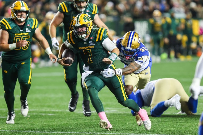 Elks clinch home field for CFL West playoffs after 35-27 win over Blue Bombers | iNFOnews.ca
