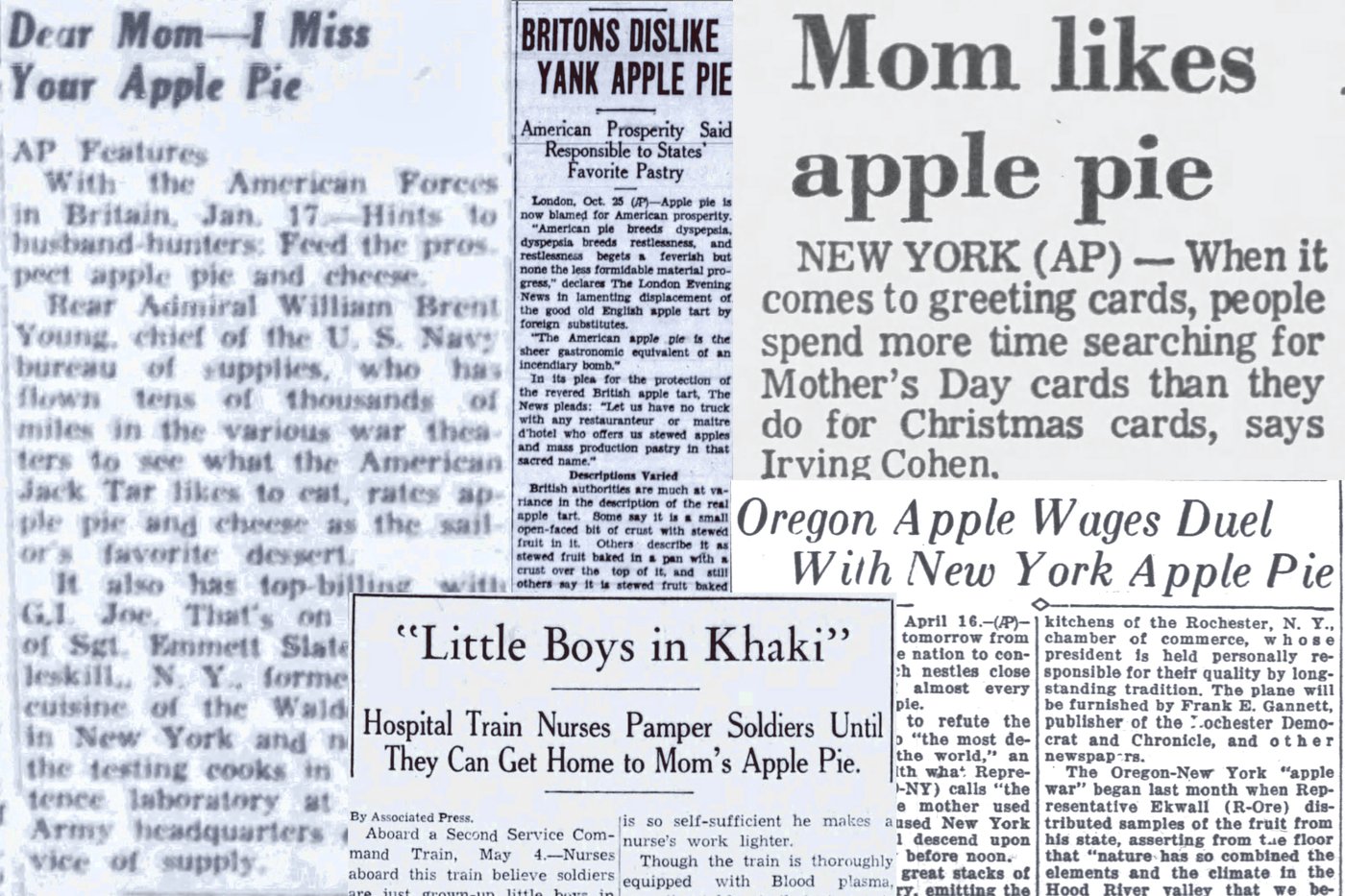 The apple pie (inspired by mom, of course) became the symbolic food of a nation | iNwine
