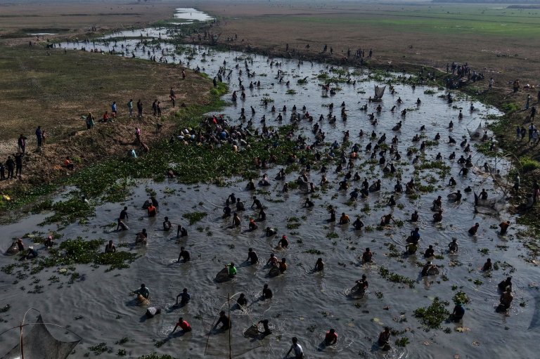 Photos of a community catch in an Indian fishing village marking the end of the harvest season | iNFOnews.ca
