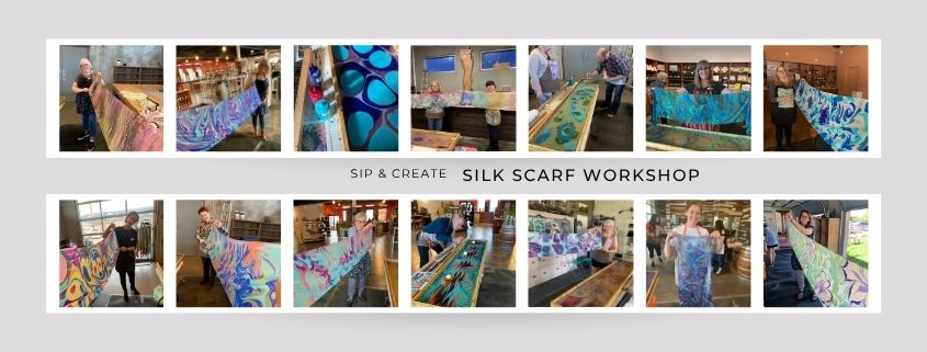 Create a Silk Scarf, SIP & CREATE Workshop – KELOWNA