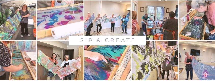 Create a Silk Scarf, SIP & CREATE Workshop