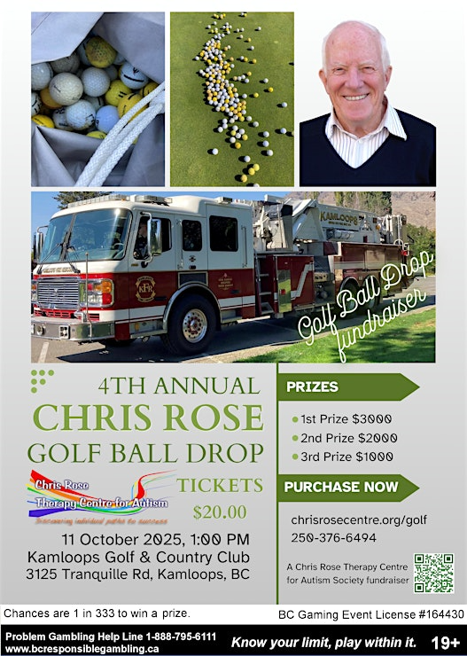 4th Annual Chris Rose Golf Ball Drop | iNFOnews.ca Chris Rose Therapy Centre for Autism