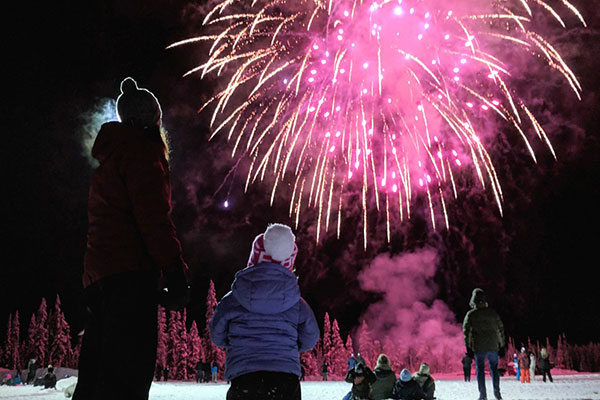 Fireworks Show at Big White
