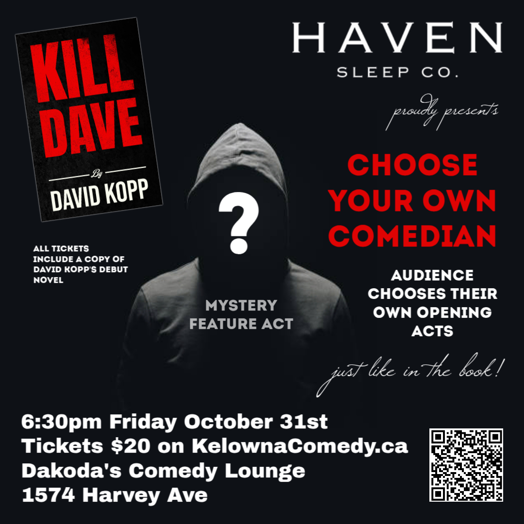 Choose Your Own Comedian presented by Haven Sleep Co | iNFOnews.ca Choose Your Own Comedian presented by Haven Sleep Co