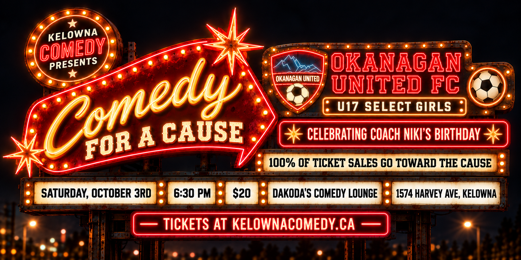 Comedy for a Cause for Okanagan United FC Girls | iNFOnews.ca Comedy for a Cause for Okanagan United FC Girls