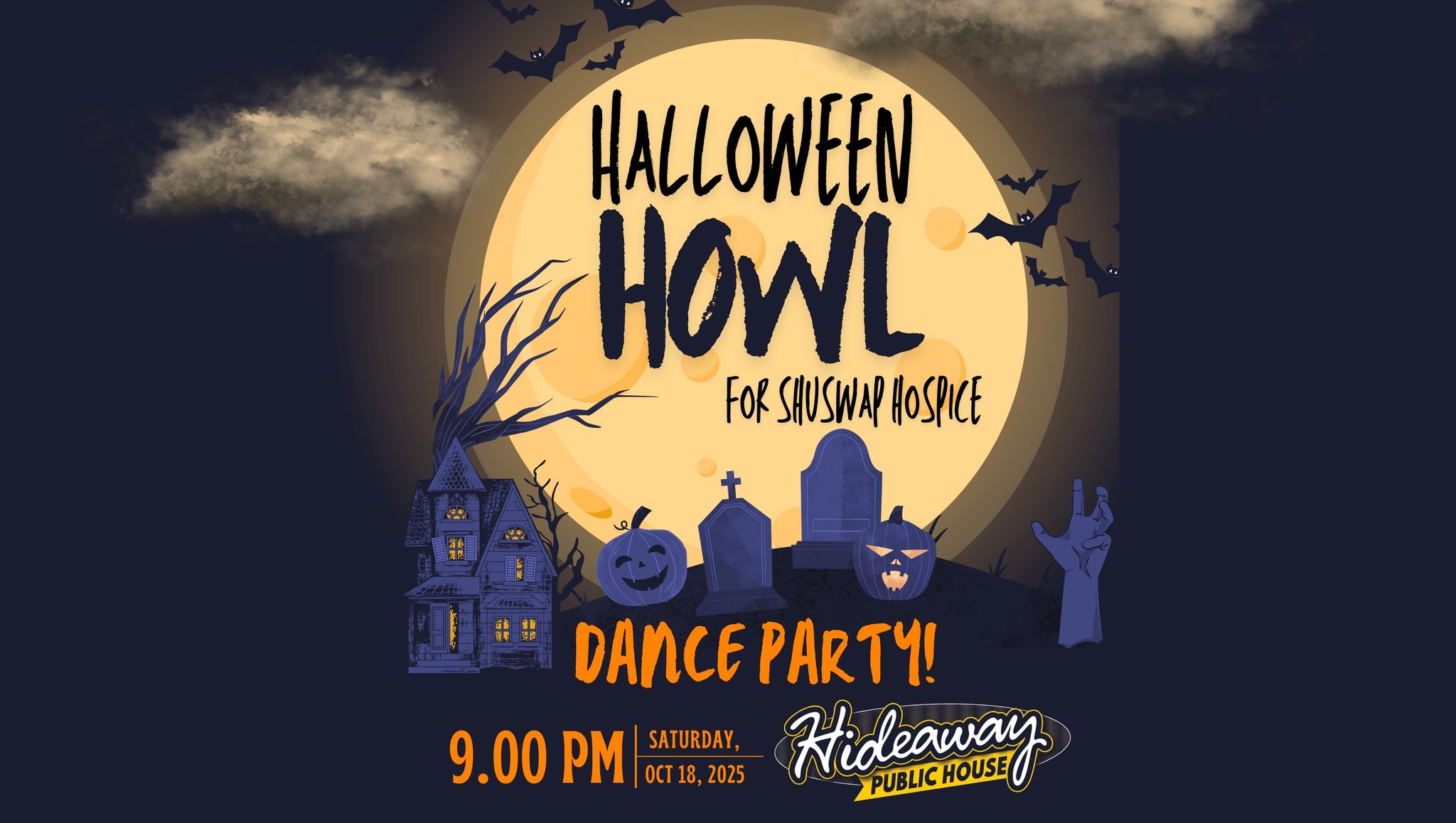 Halloween Howl for Shuswap Hospice – a Dance Party