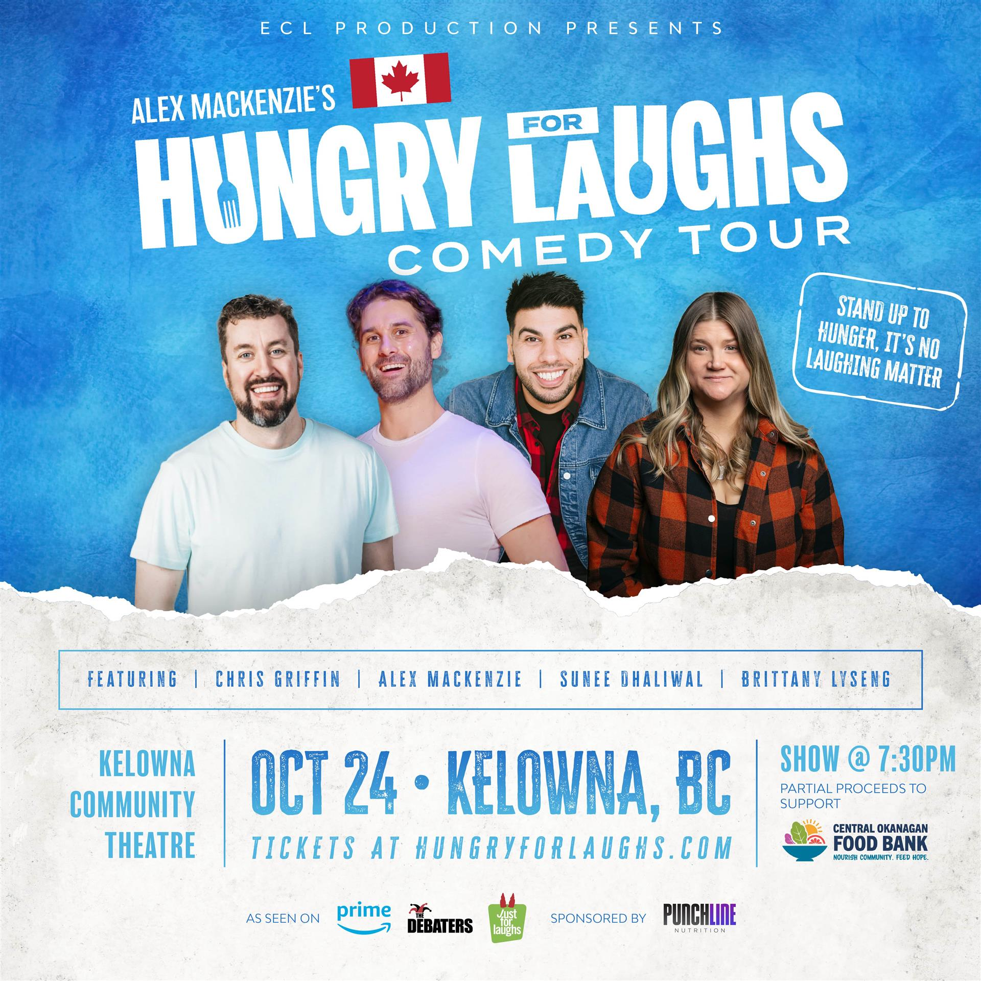 ALEX MACKENZIE'S HUNGRY FOR LAUGHS COMEDY TOUR | iNFOnews.ca ECL Productions