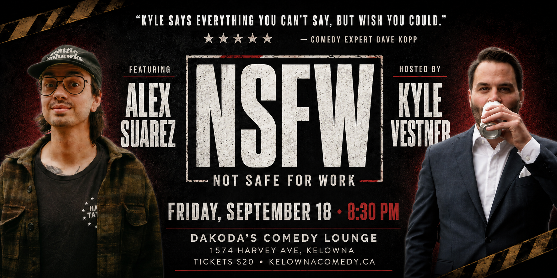 NSFW (not safe for work) Comedy Night | iNFOnews.ca NSFW (not safe for work) Comedy Night