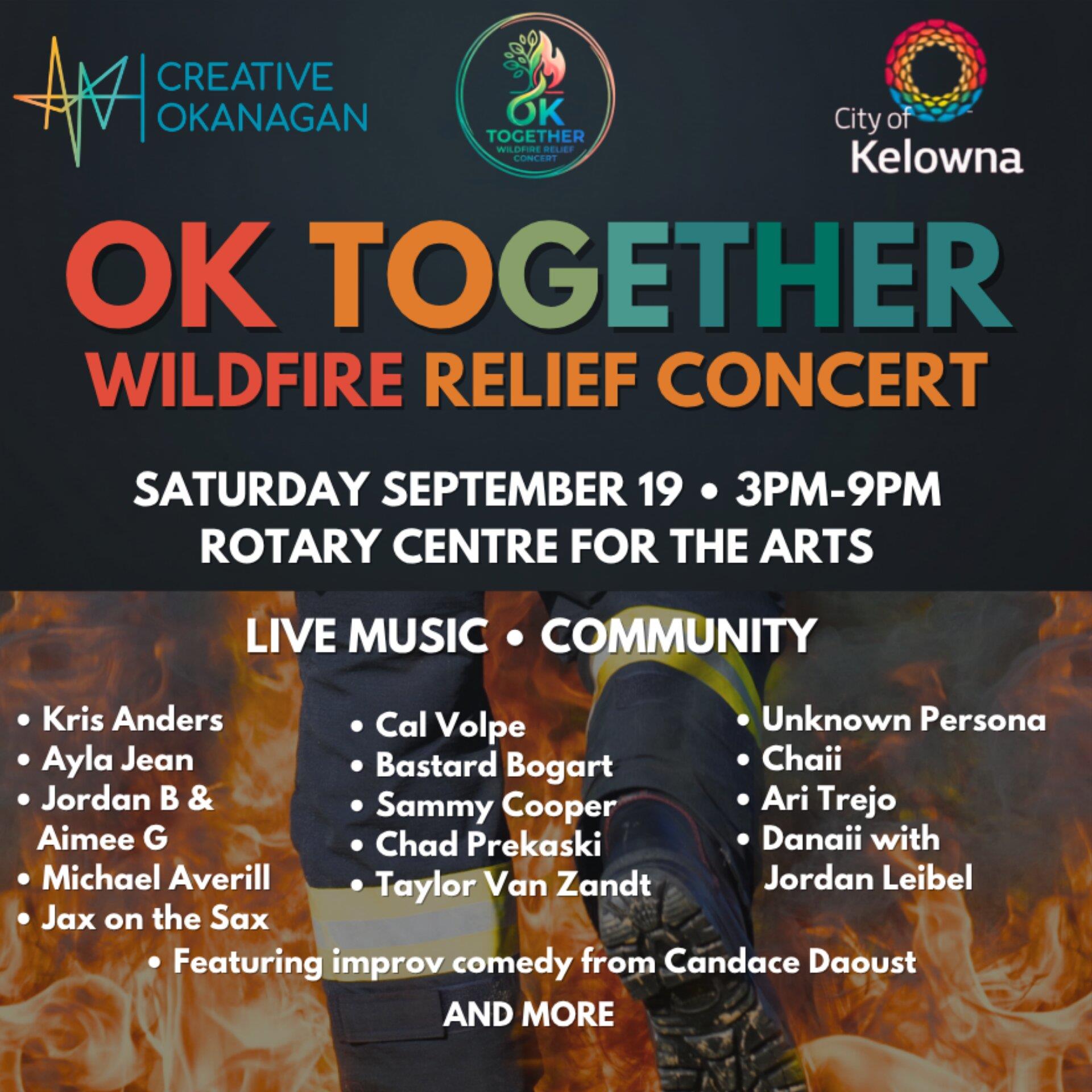 OK TOGETHER: WILDFIRE RELIEF CONCERT | iNFOnews.ca OK TOGETHER: WILDFIRE RELIEF CONCERT