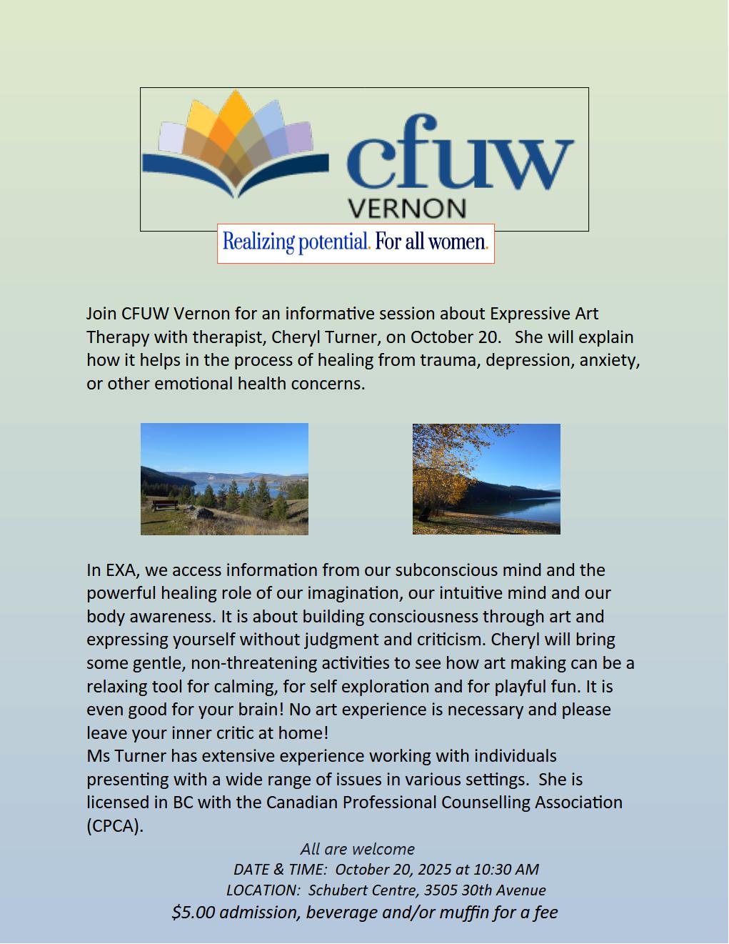 CFUW Monthly Meeting | iNFOnews.ca CFUW Monthly Meeting