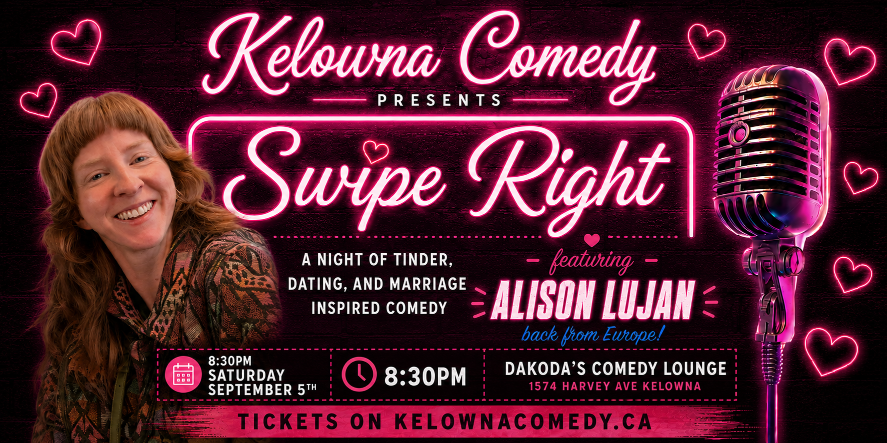 Swipe Right Comedy Night at Dakoda's Comedy Lounge | iNFOnews.ca Swipe Right Comedy Night at Dakoda’s Comedy Lounge