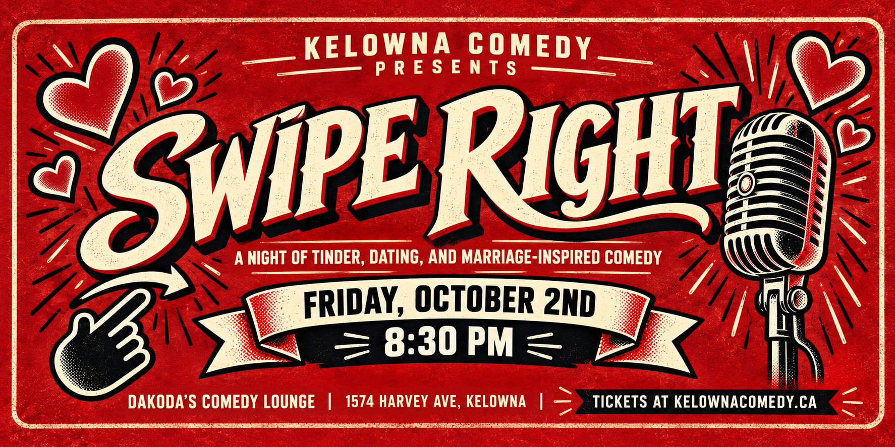 Swipe Right Comedy Night at Dakoda's Comedy Lounge | iNFOnews.ca Swipe Right Comedy Night at Dakoda’s Comedy Lounge