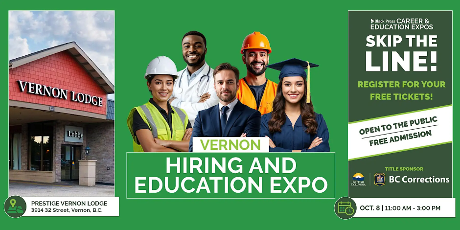 FREE Vernon Hiring and Education Expo 2026 | iNFOnews.ca FREE Vernon Hiring and Education Expo 2026