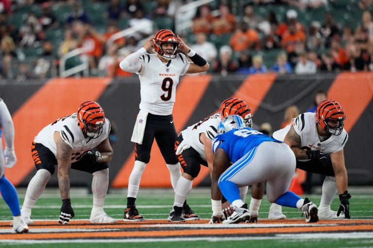Joe Burrow starts and backup Joe Flacco throws a TD pass as Bengals beat Lions 16-14 | iNFOnews.ca