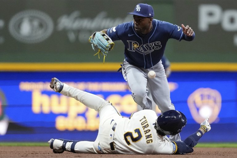 Brewers rally for 6-2 win over Tampa Bay to spoil McClanahan's first game appearance since 2023 | iNFOnews.ca