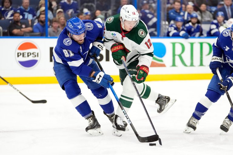 Cernak scores on crazy carom late in 3rd period as the Wild beat the Lightning 6-3 | iNFOnews.ca