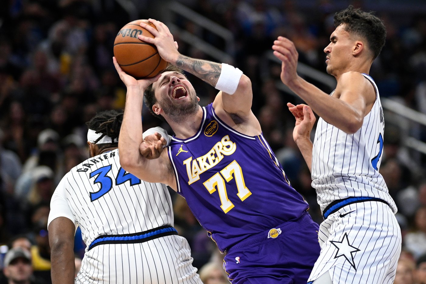 NBA scoring leader Luka Doncic to miss rest of Lakers' regular season with hamstring strain | iNFOnews.ca NBA scoring leader Luka Doncic to miss rest of Lakers' regular season with hamstring strain | iNFOnews.ca