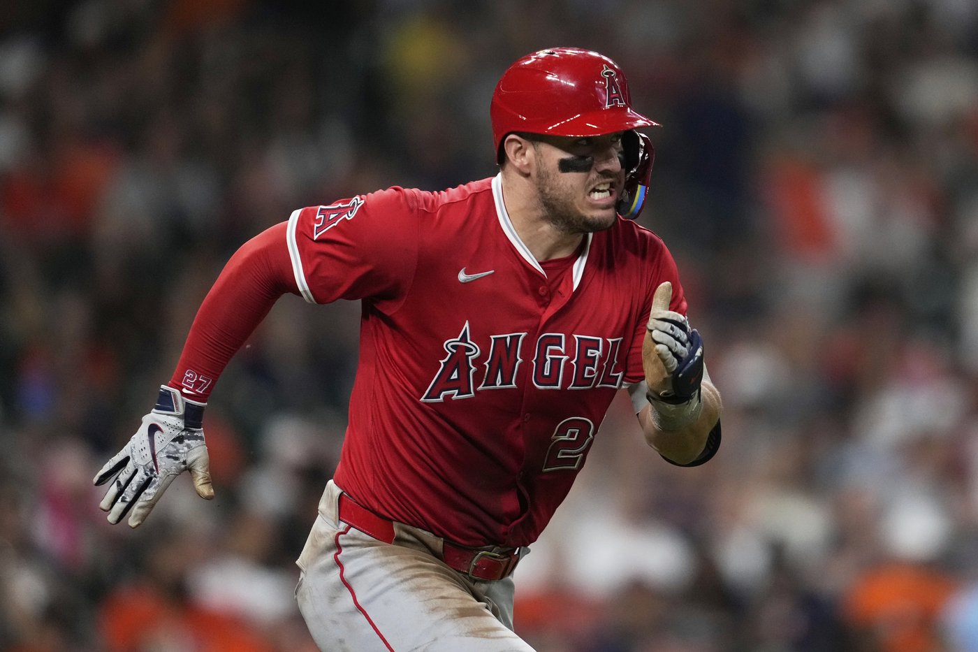 Mike Trout scratched from Angels' lineup with skin infection on left arm | iNFOnews.ca Mike Trout scratched from Angels' lineup with skin infection on left arm | iNFOnews.ca