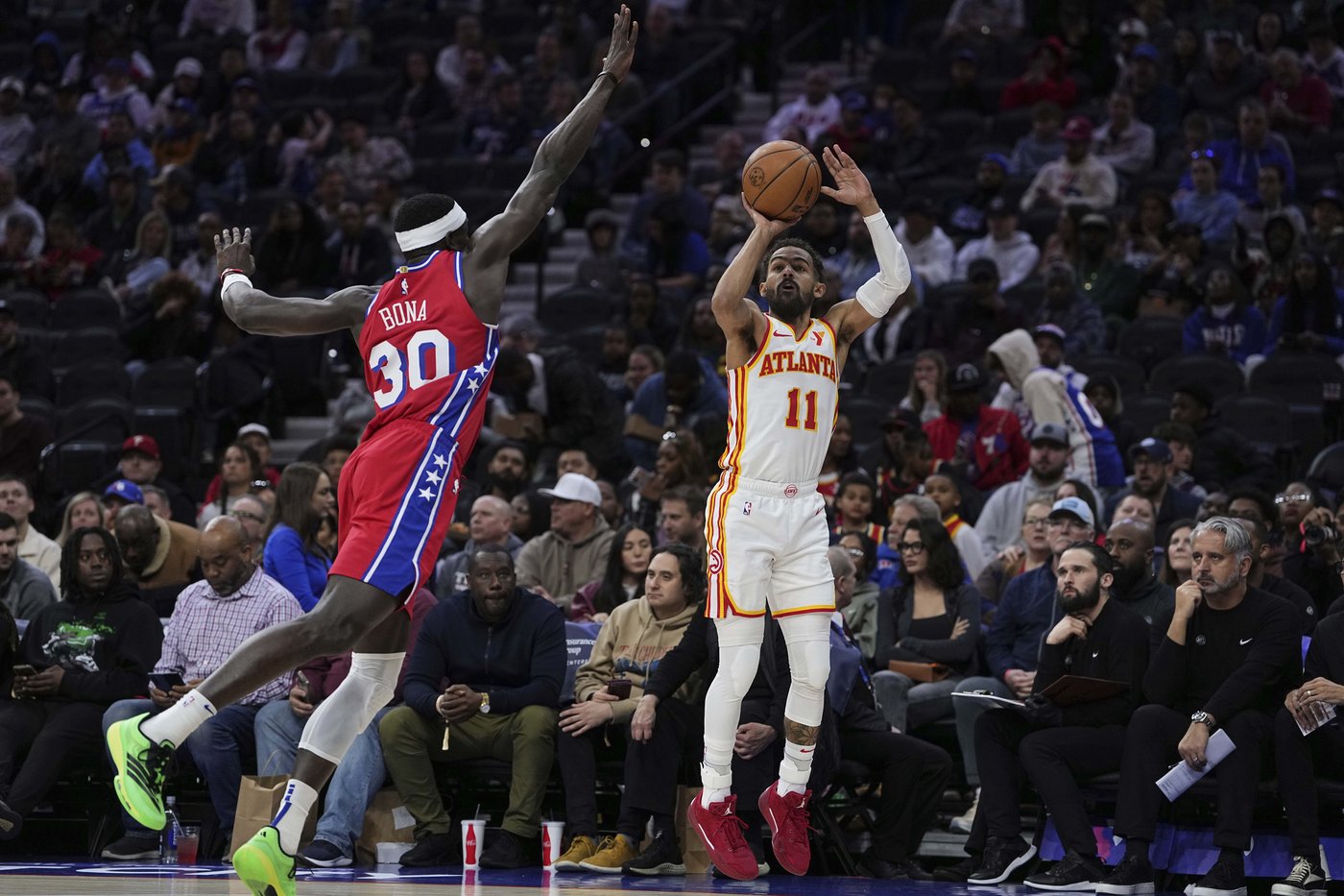 Young scores 36, LeVert adds 31 as Hawks secure play-in spot with 124-110 over 76ers | iNFOnews.ca