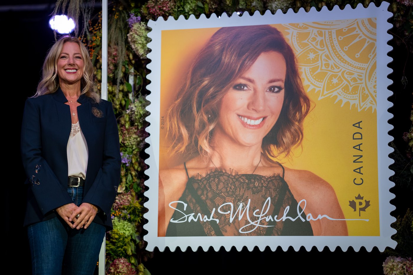 Sarah McLachlan Canada Post commemorative stamp unveiled in B.C. | iNFOnews.ca