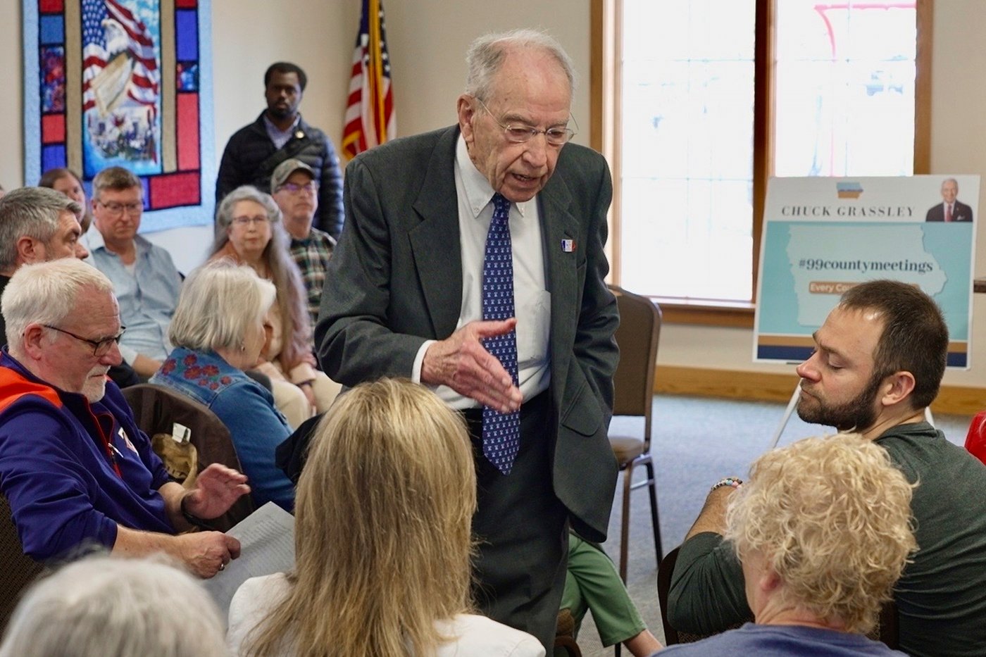 Iowa town hall attendees turn on each other as Sen. Grassley faces heated questions | iNFOnews.ca