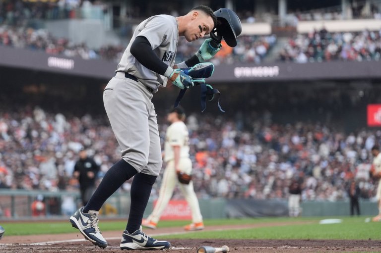 Two-time reigning AL MVP Aaron Judge goes hitless for first time in career on opening day for Yanks | iNFOnews.ca