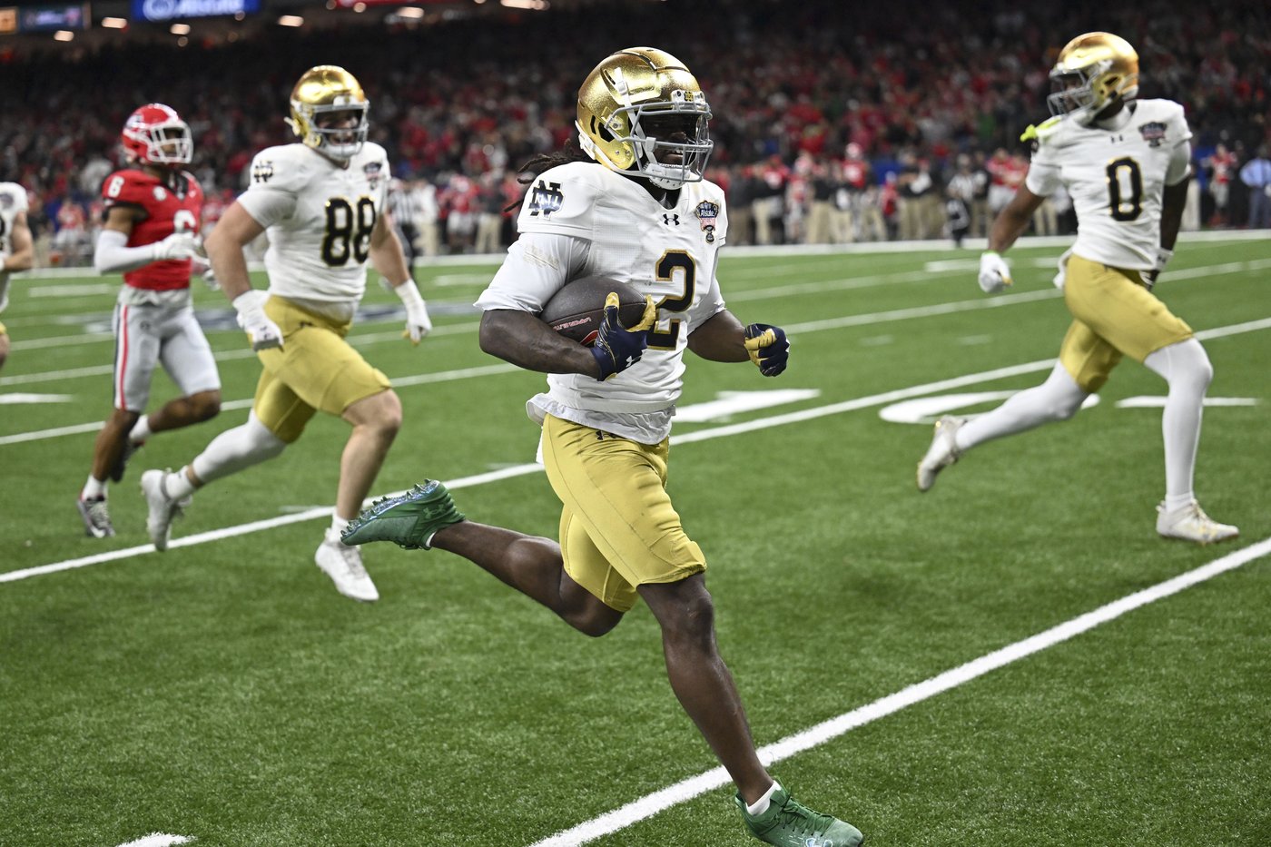 Defense and special teams lift Notre Dame to 23-10 win over Georgia in Sugar Bowl CFP quarterfinal | iNFOnews.ca