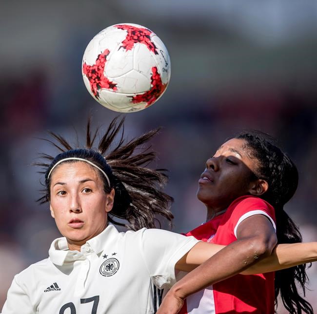 Canadian women give up late goal in 2-1 soccer friendly loss to Germany | iNFOnews.ca Canadian women give up late goal in 2-1 soccer friendly loss to Germany | iNFOnews.ca