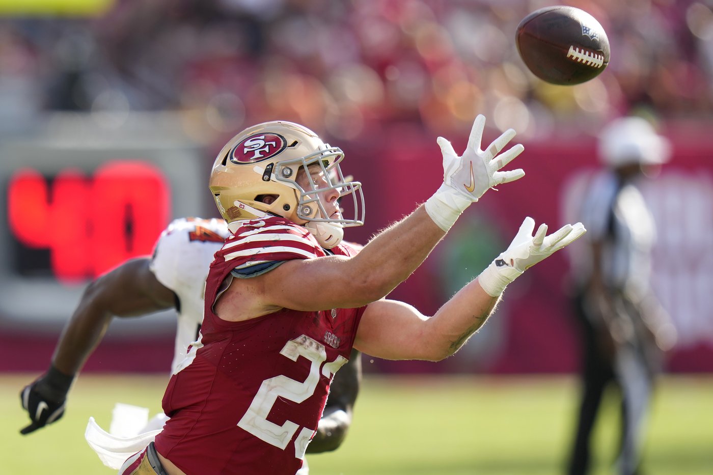 Christian McCaffrey happy to be back on field and making plays to help 49ers win in his season debut | iNFOnews.ca