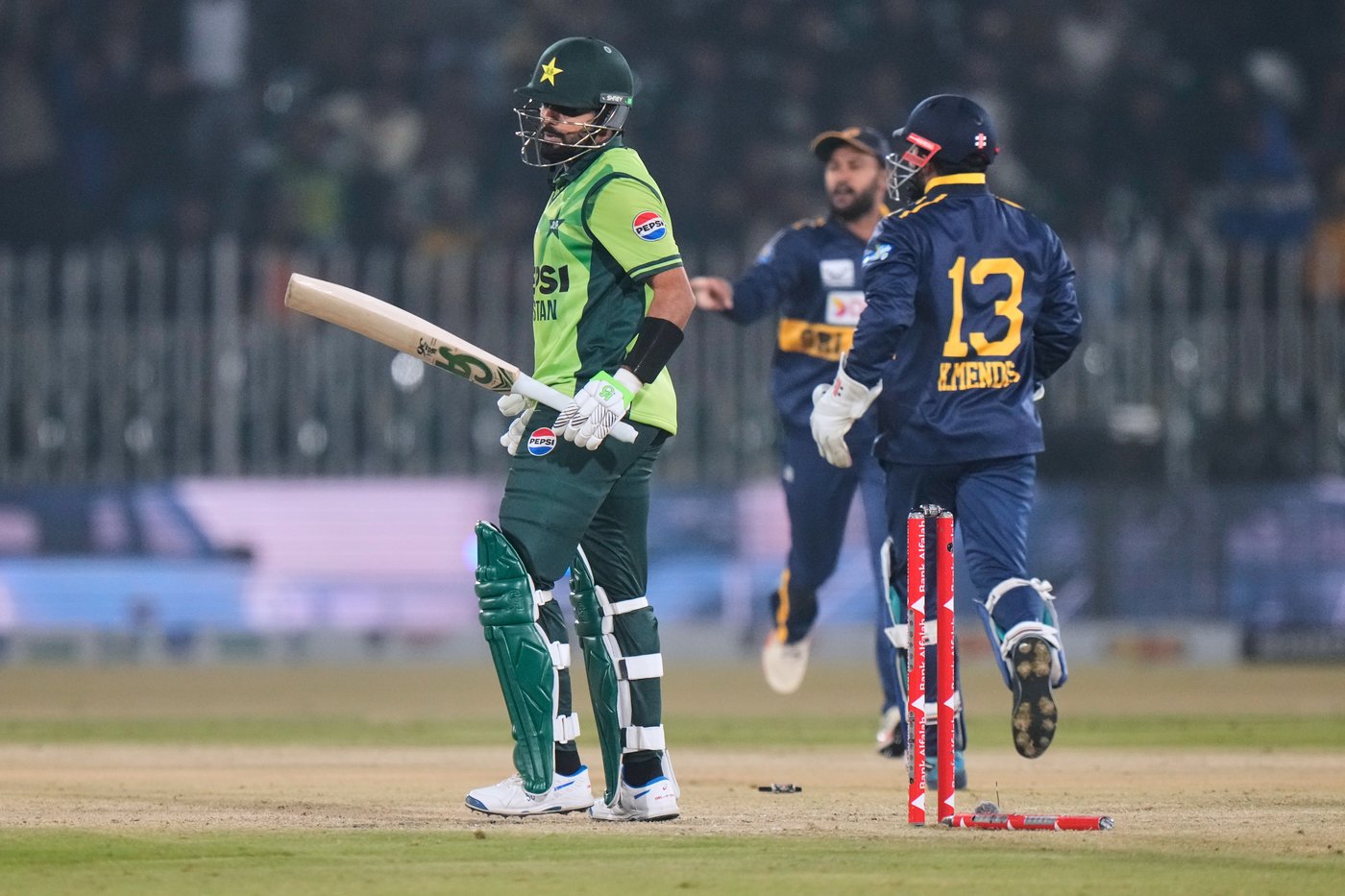 Pakistan's Babar fined 10% of match fee for breaking own stumps | iNFOnews.ca