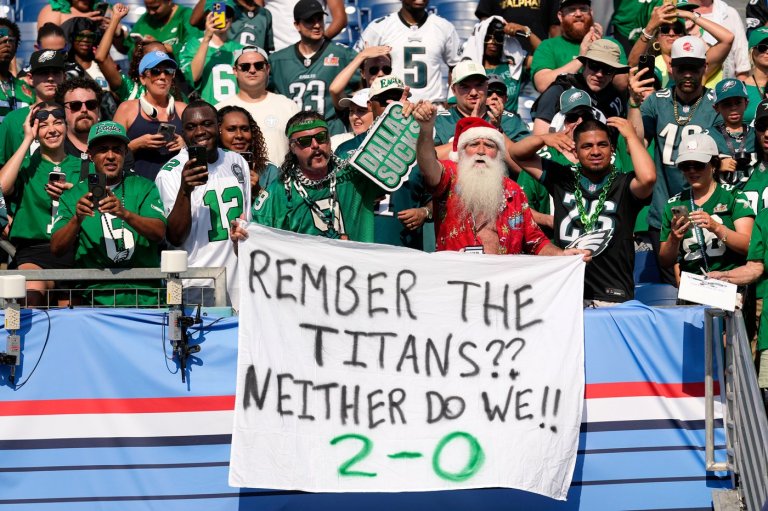 Saleh’s Titans fall to 0-2 after blowing a late lead in a 24-20 loss to the Eagles | iNFOnews.ca