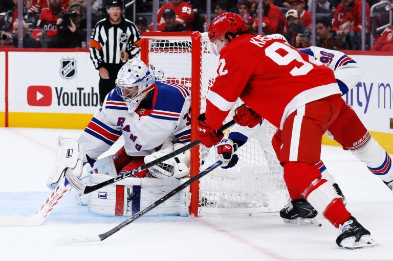 Dylan Garand makes 23 saves for 1st career shutout as Rangers beat Red Wings 2-0 | iNFOnews.ca