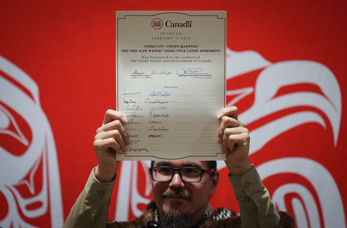 Haida celebrate title agreement, Trudeau emotional at ceremony | iNFOnews.ca