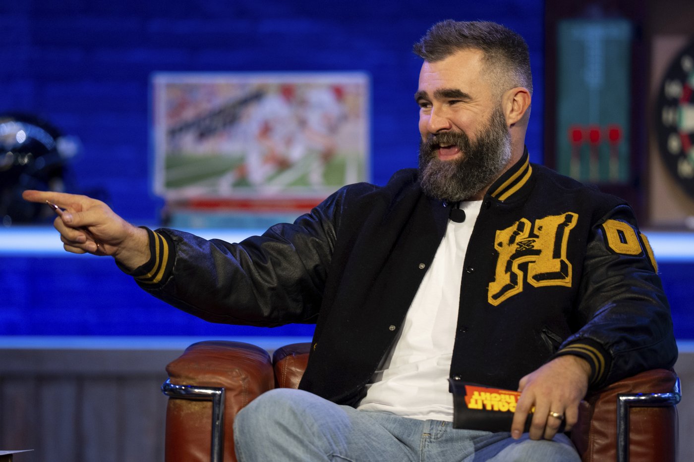 Here's Kelce! Retired Eagles great Jason Kelce tries his hand as a late-night television show host | iNFOnews.ca