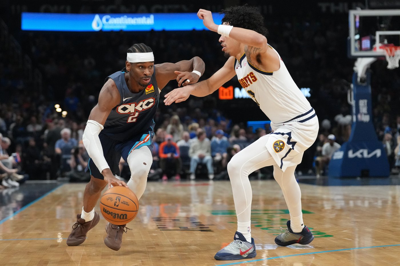 Tempers flare between Nuggets and Thunder as Dort is ejected after fouling Jokic | iNFOnews.ca