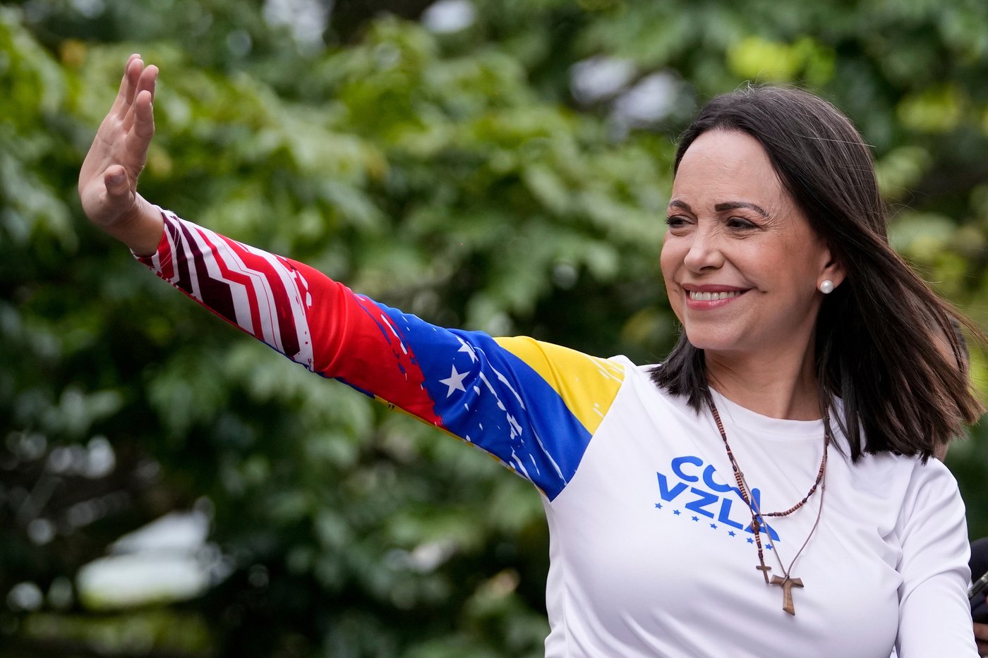 Photos of Venezuelan opposition leader María Corina Machado who has won the Nobel Peace Prize | iNFOnews.ca