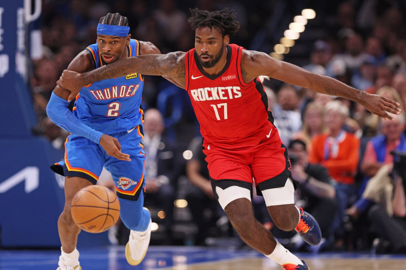 Thunder celebrate ring ceremony, banner unveiling and double-OT win over Durant's Rockets | iNFOnews.ca