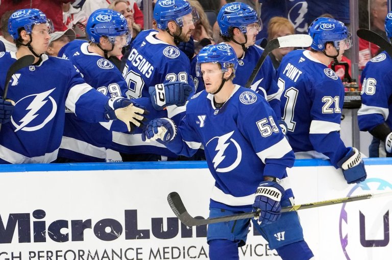 Guentzel, Goncalves each score twice in the Lightning's 4-1 win over the Red Wings | iNFOnews.ca