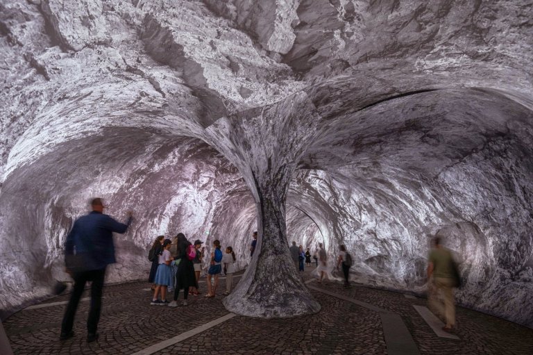 Monumental cave art on Paris' oldest bridge finally opens, as the public steps and sniffs inside | iNFOnews.ca