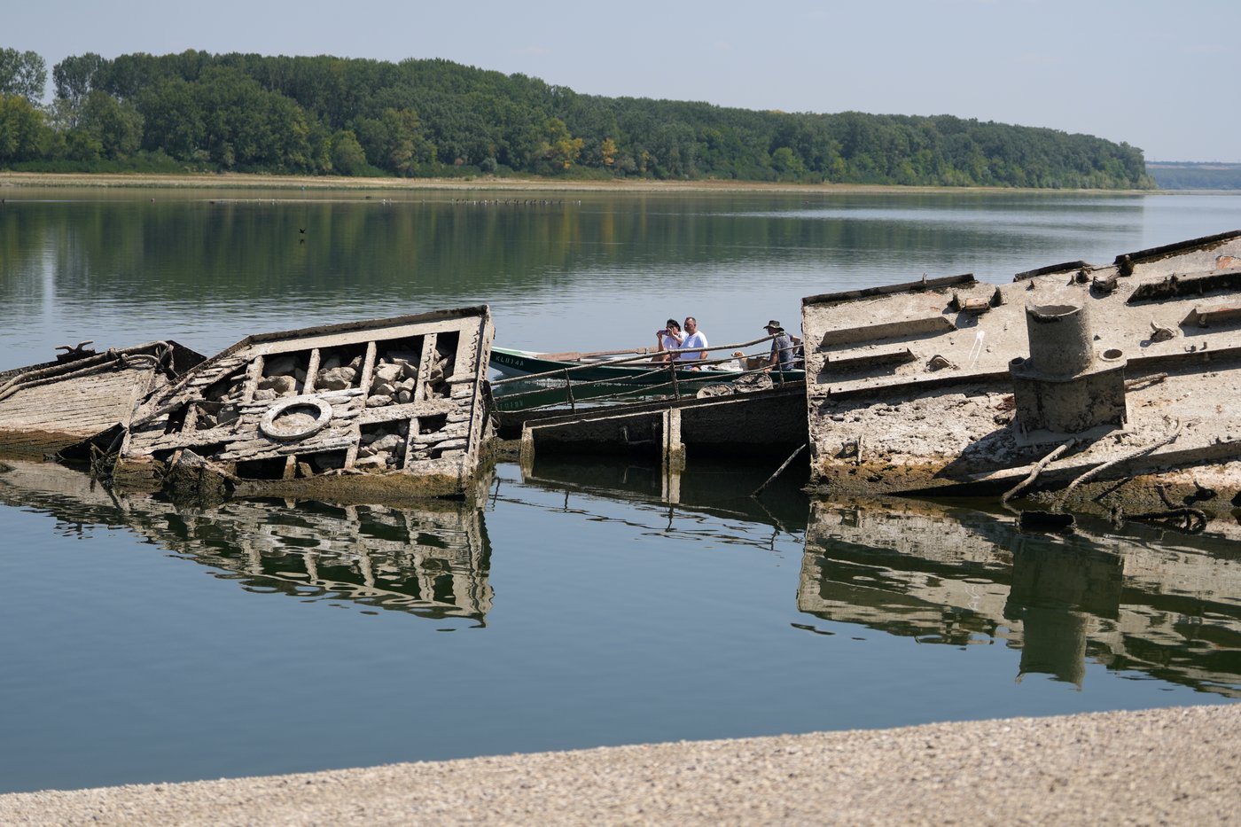 The Danube River's water is dropping so low that World War II ships are emerging | iNFOnews.ca The Danube River's water is dropping so low that World War II ships are emerging | iNFOnews.ca